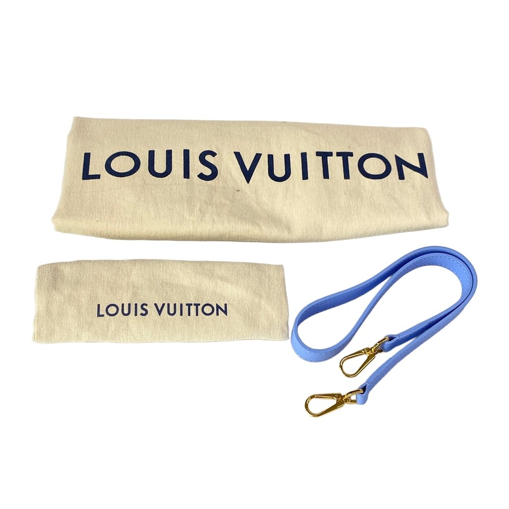 Louis Vuitton Montaigne MM Masters Collection Handbag M43378 Light Blue Green - Picture 11 of 16